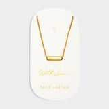 Katie Loxton 'With Love' Waterproof Signet Necklace