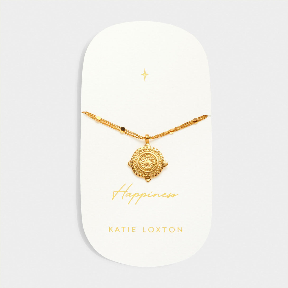 Katie Loxton 'Happiness' Waterproof Gold Antique Coin Bracelet