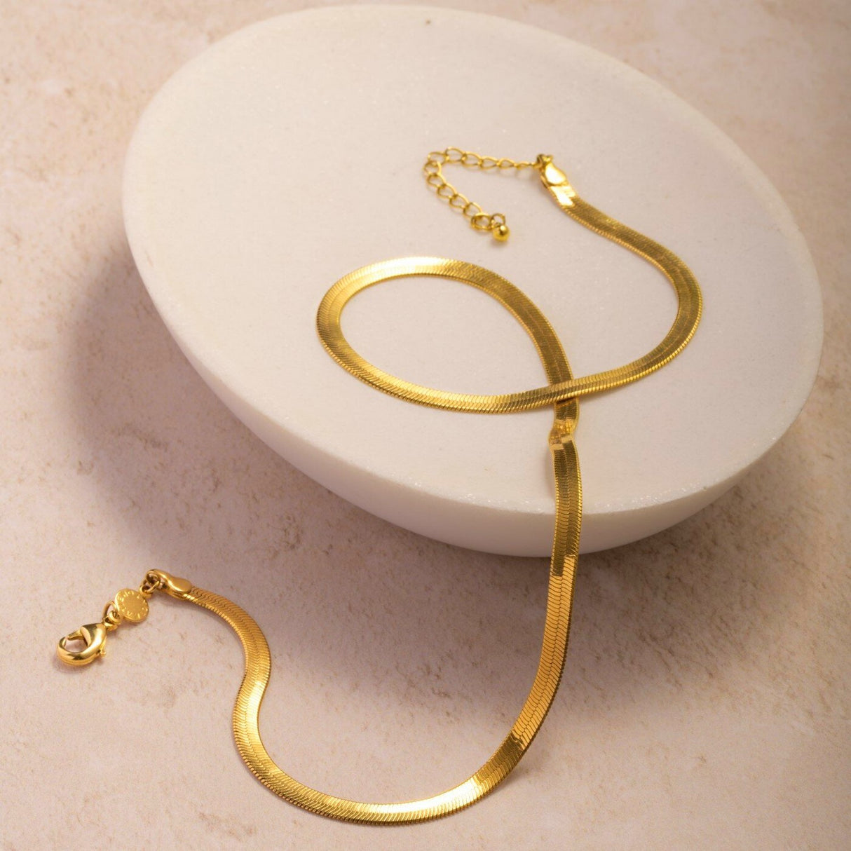 Katie Loxton Ciana Waterproof Gold Large Snake Chain Necklace
