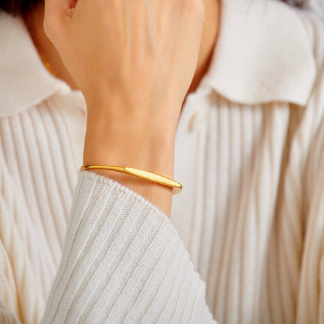 Katie Loxton 'With Love' Signet Waterproof Gold Bangle