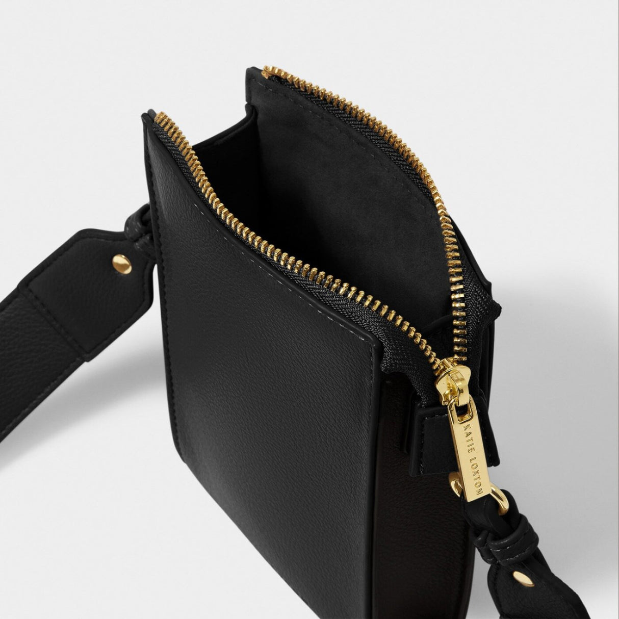 Katie Loxton 18cm Black Effie Slim Crossbody Bag
