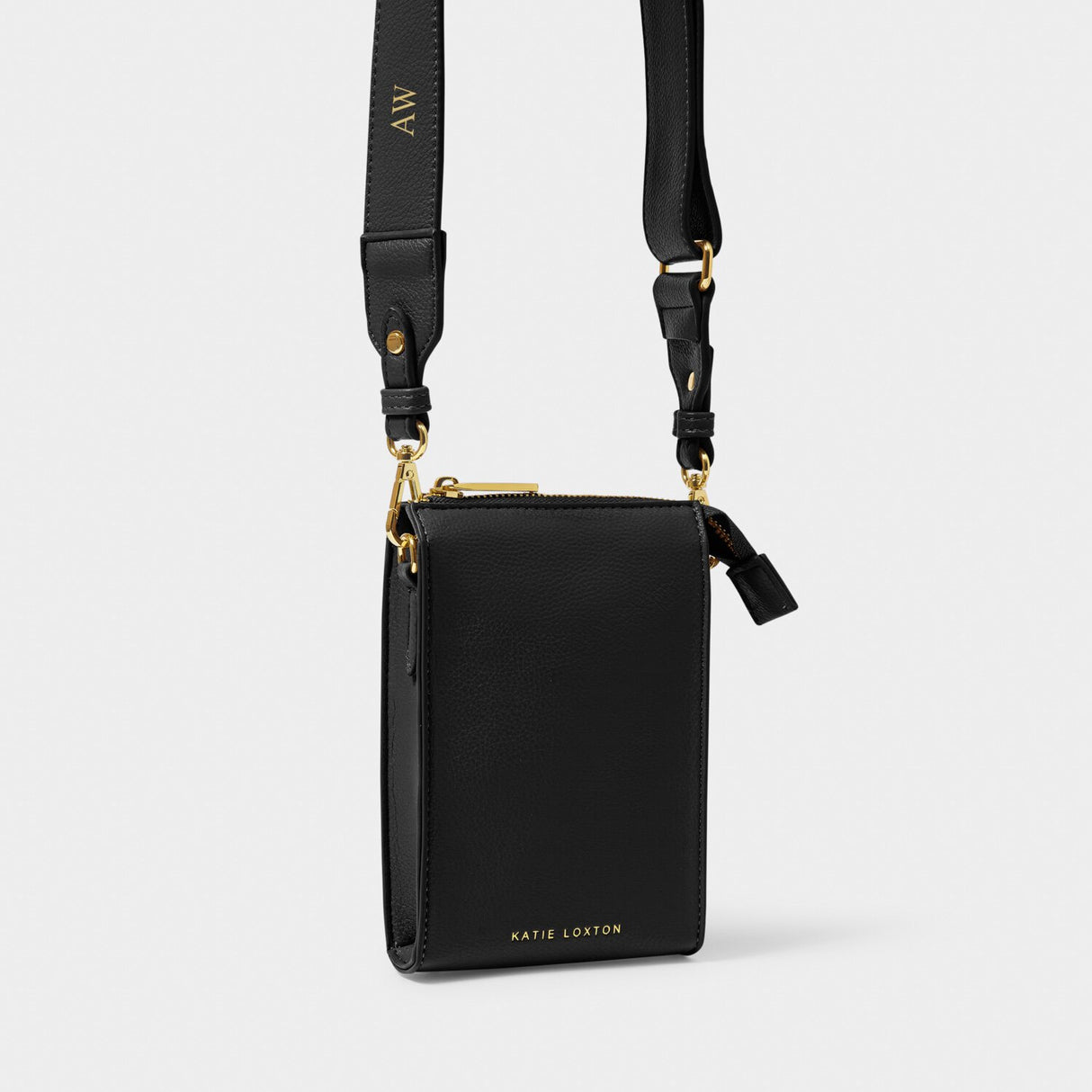 Katie Loxton 18cm Black Effie Slim Crossbody Bag