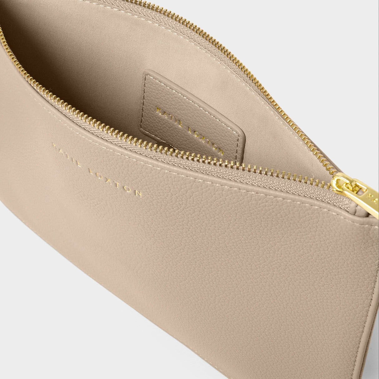 Katie Loxton Light Taupe Hallie Wristlet Pouch Bag