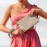 Katie Loxton Light Taupe Hallie Wristlet Pouch Bag