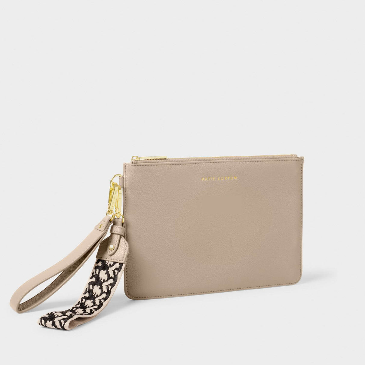 Katie Loxton Light Taupe Hallie Wristlet Pouch Bag