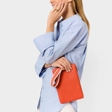 Katie Loxton Deep Orange Hallie Wristlet Pouch Bag