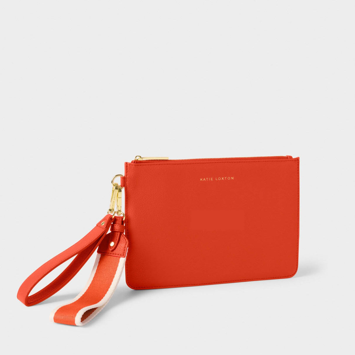 Katie Loxton Deep Orange Hallie Wristlet Pouch Bag