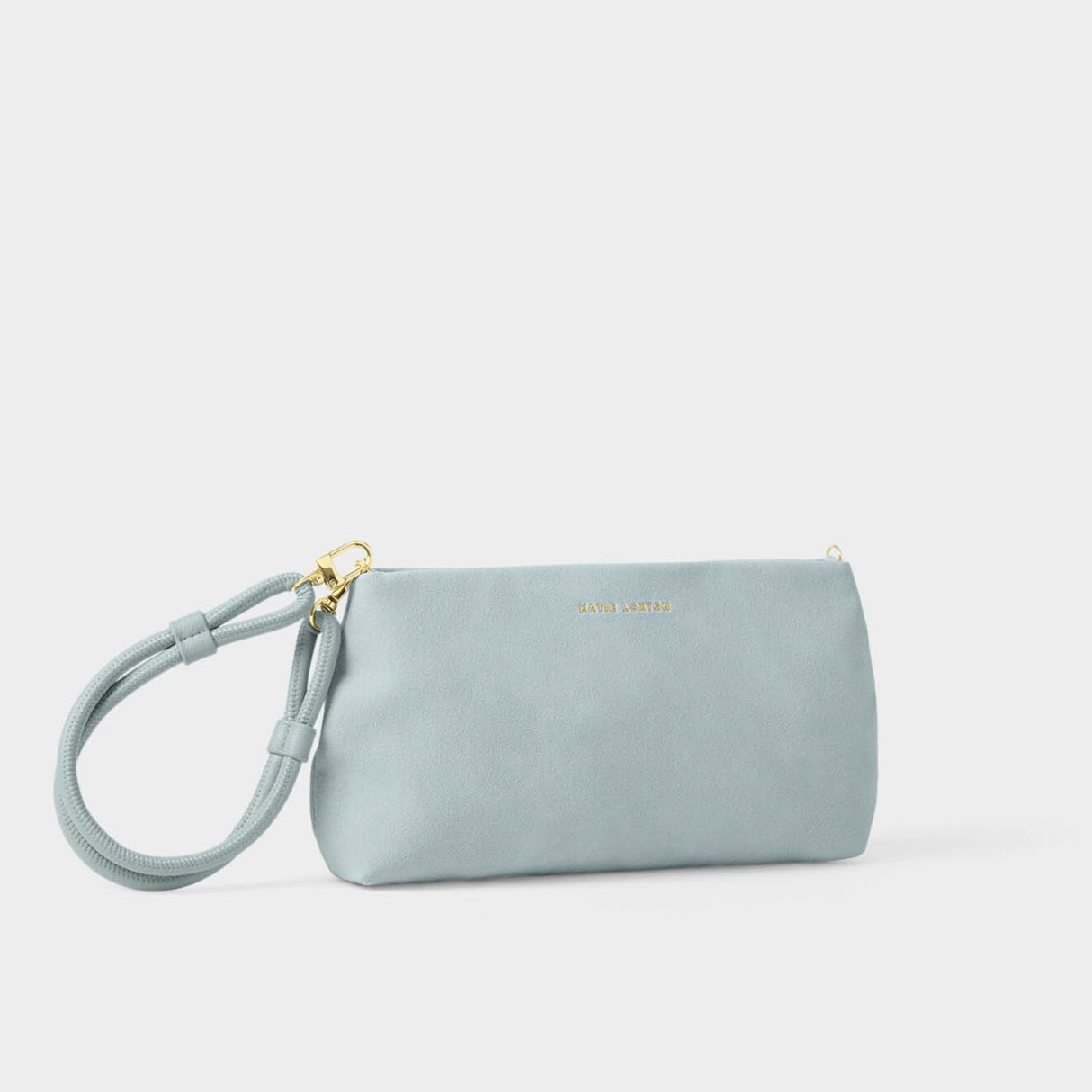 Katie Loxton Blue Mist Asha Suedette Wristlet Bag