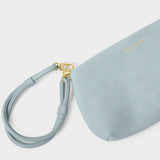 Katie Loxton Blue Mist Asha Suedette Wristlet Bag