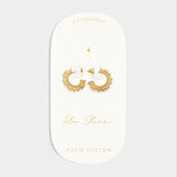 Katie Loxton 'You Shine' Waterproof Gold Hoop Earrings