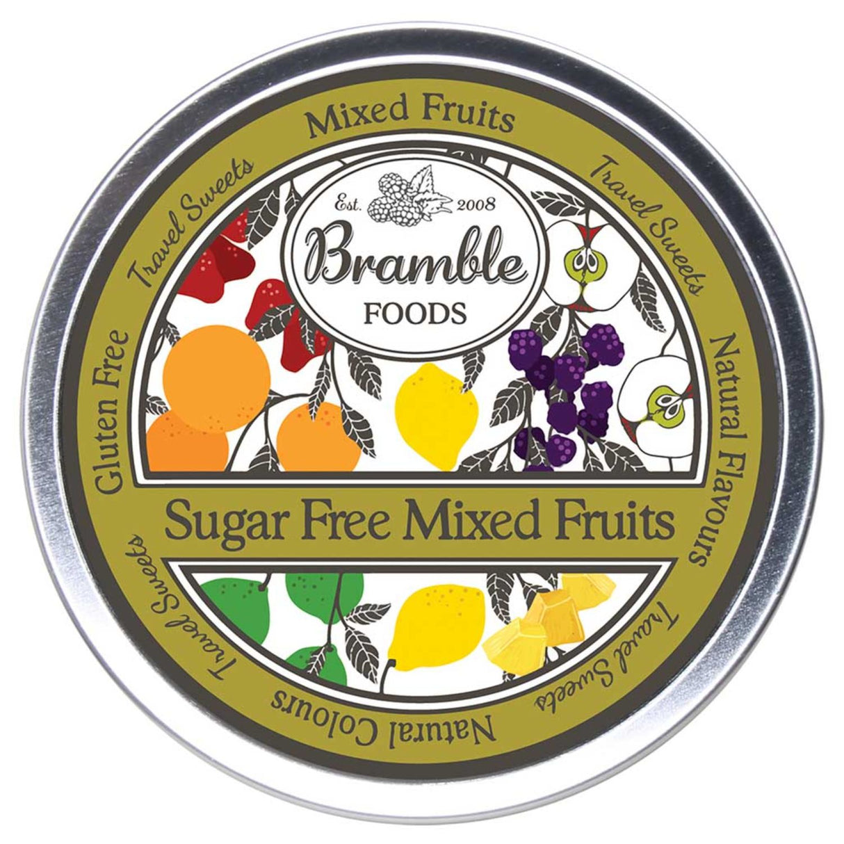 Bramble House Sugar Free Mixed Fruit Travel Sweets