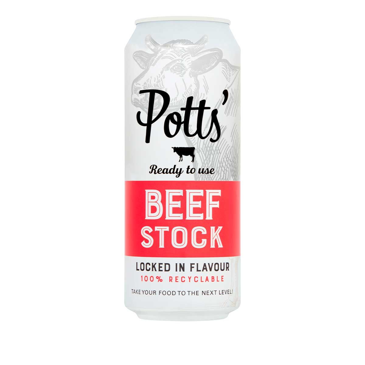 Potts 500ml Beef Stock Can