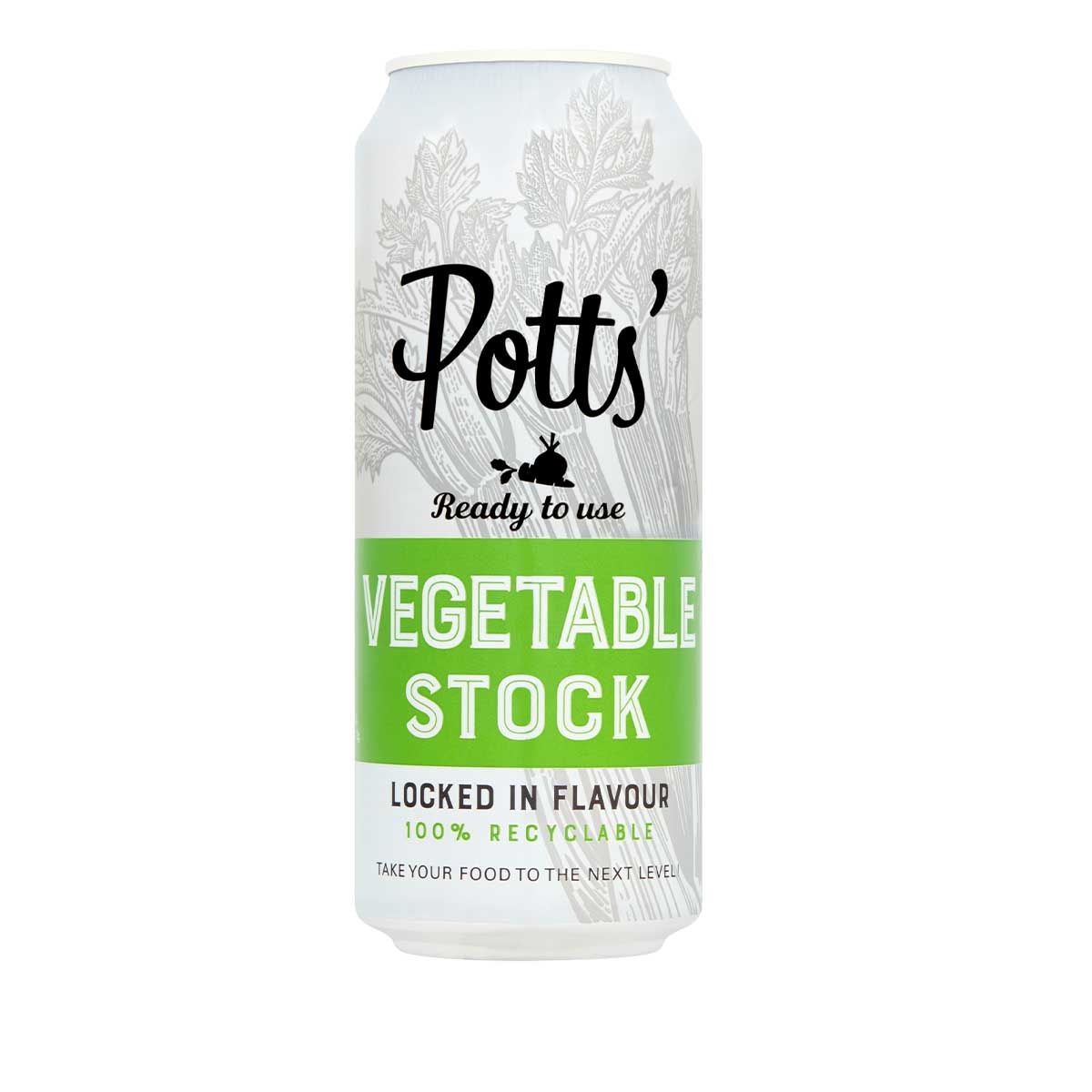 Potts 500ml Vegetable Stock Can