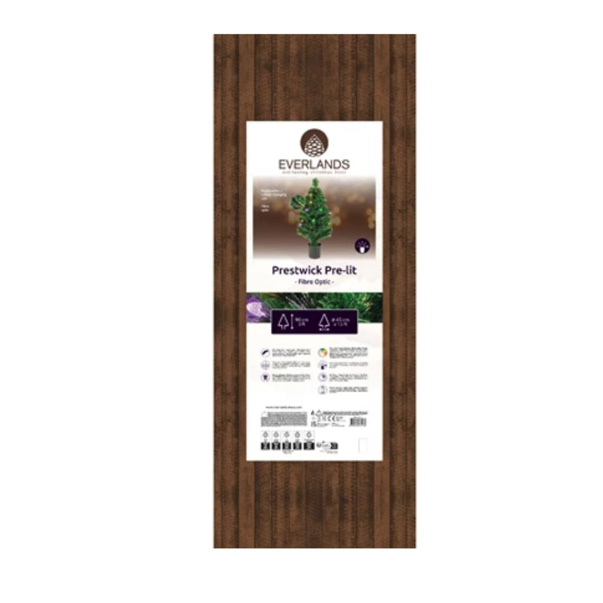 Everlands 90cm Prestwick Fibre Optic LED Indoor Tree