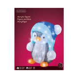 Lumineo 33cm LED Acrylic Penguin Outdoor Decoration