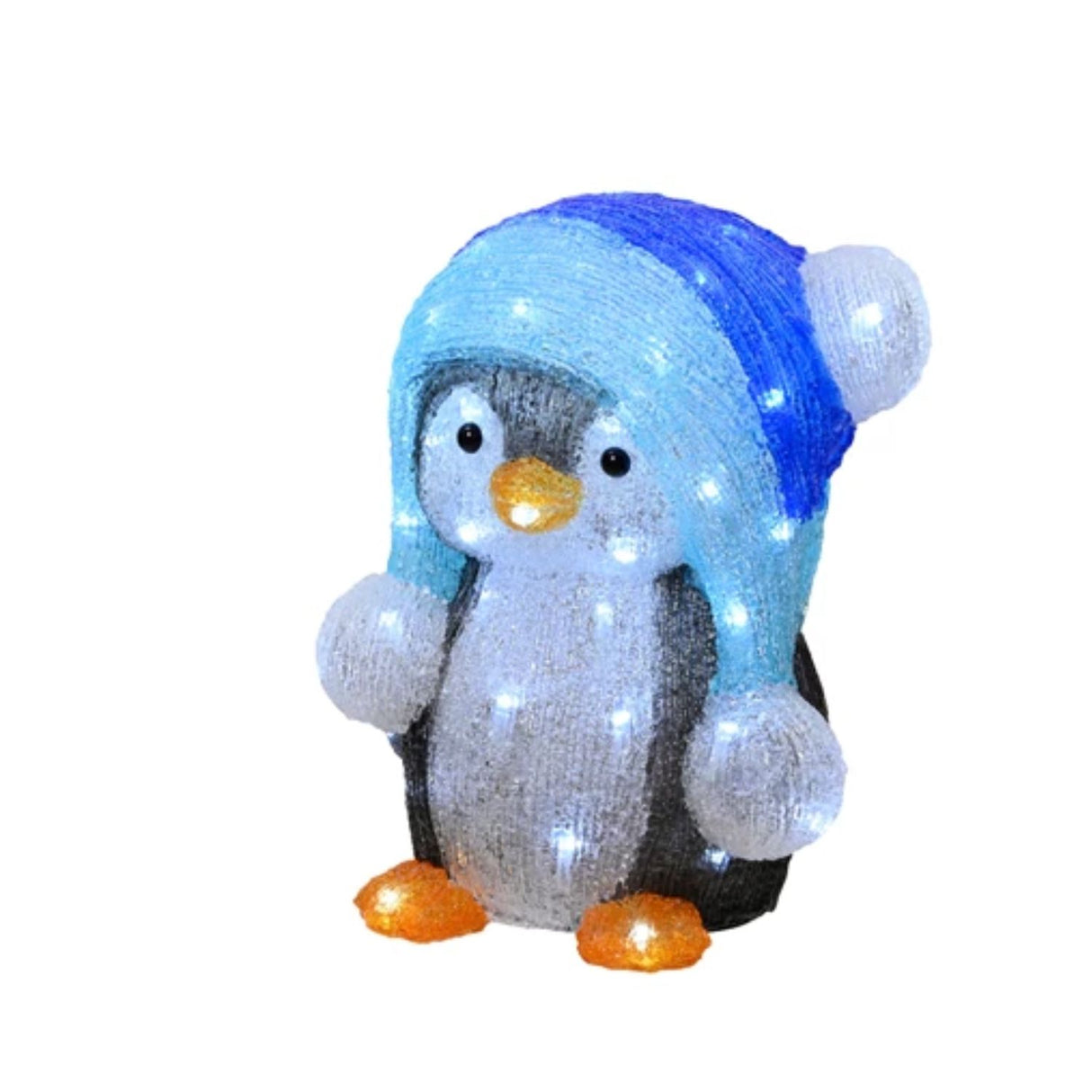 Lumineo 33cm LED Acrylic Penguin Outdoor Decoration