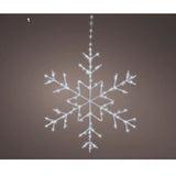 Lumineo 60cm Micro LED White Snowflake Outdoor Decoration