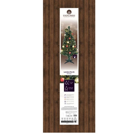 Everlands 120cm London Fibre Optic LED Indoor Tree