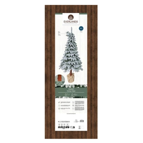 Everlands 2.1m (7ft) Tora Pine Snowy Artificial Christmas Tree