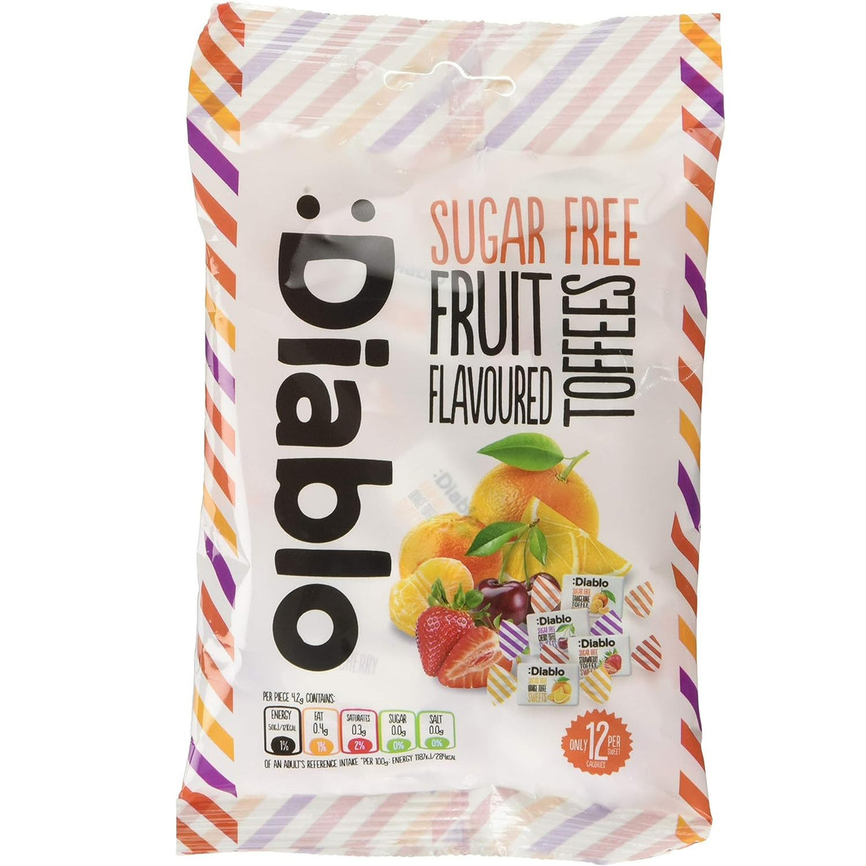 Diablo Sugar Free Toffee Sweets 75g