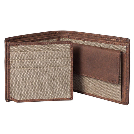 Mala Leather Brown Cactus Coin RFID Wallet