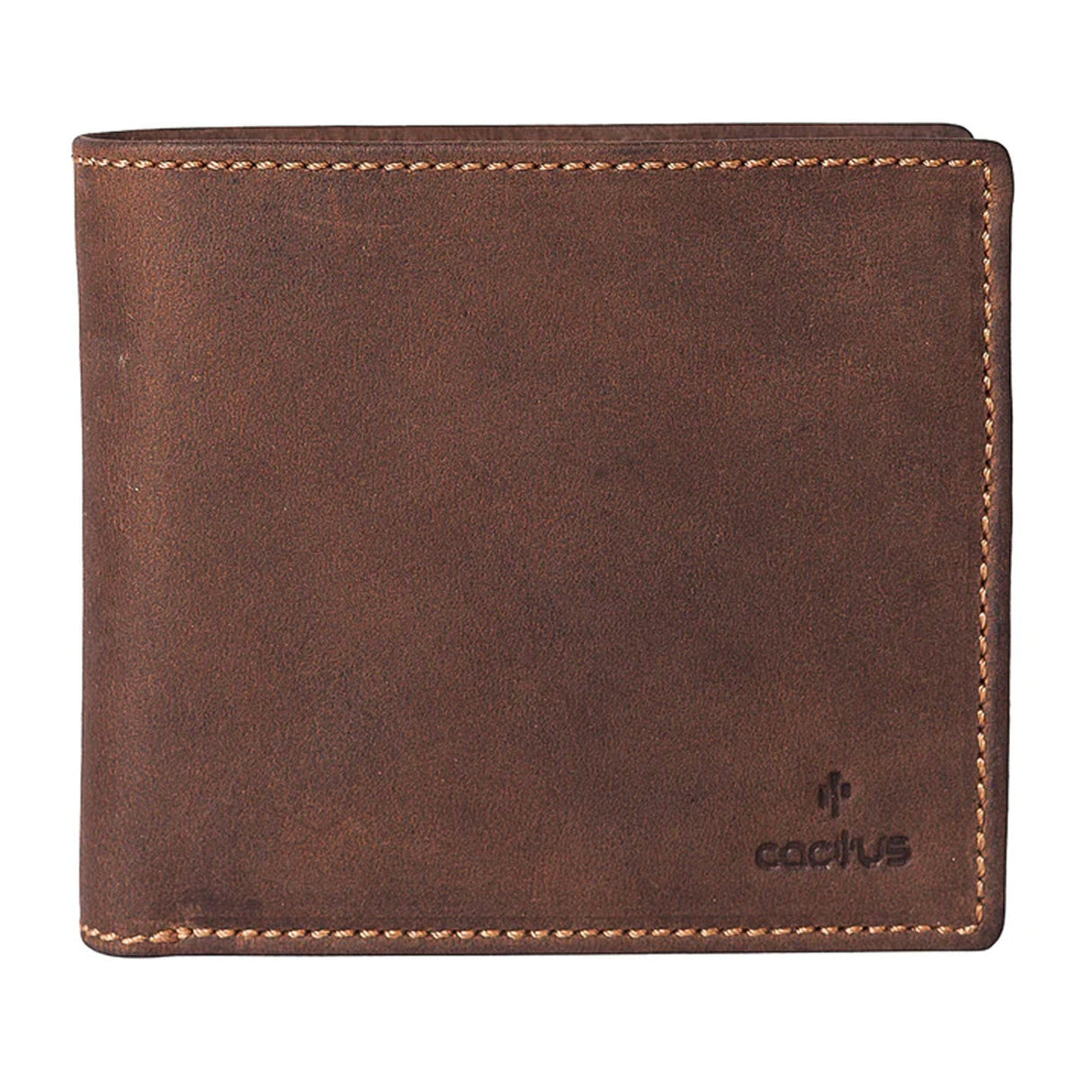 Mala Leather Brown Cactus Coin RFID Wallet