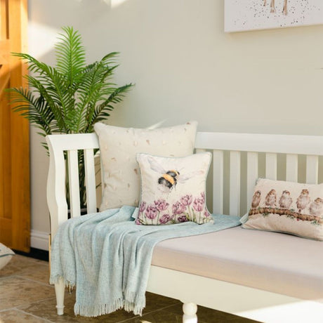Wrendale 40cm Flight of the Bumble Bee Square Cushion