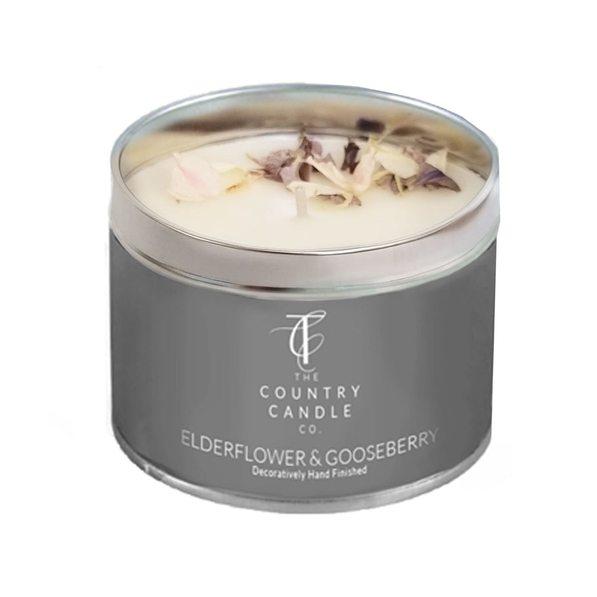 The Country Candle Co Pastels Elderflower & Gooseberry Tin Candle