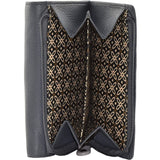 Mala Leather Grey Best Friends Horses Tri-Fold Purse