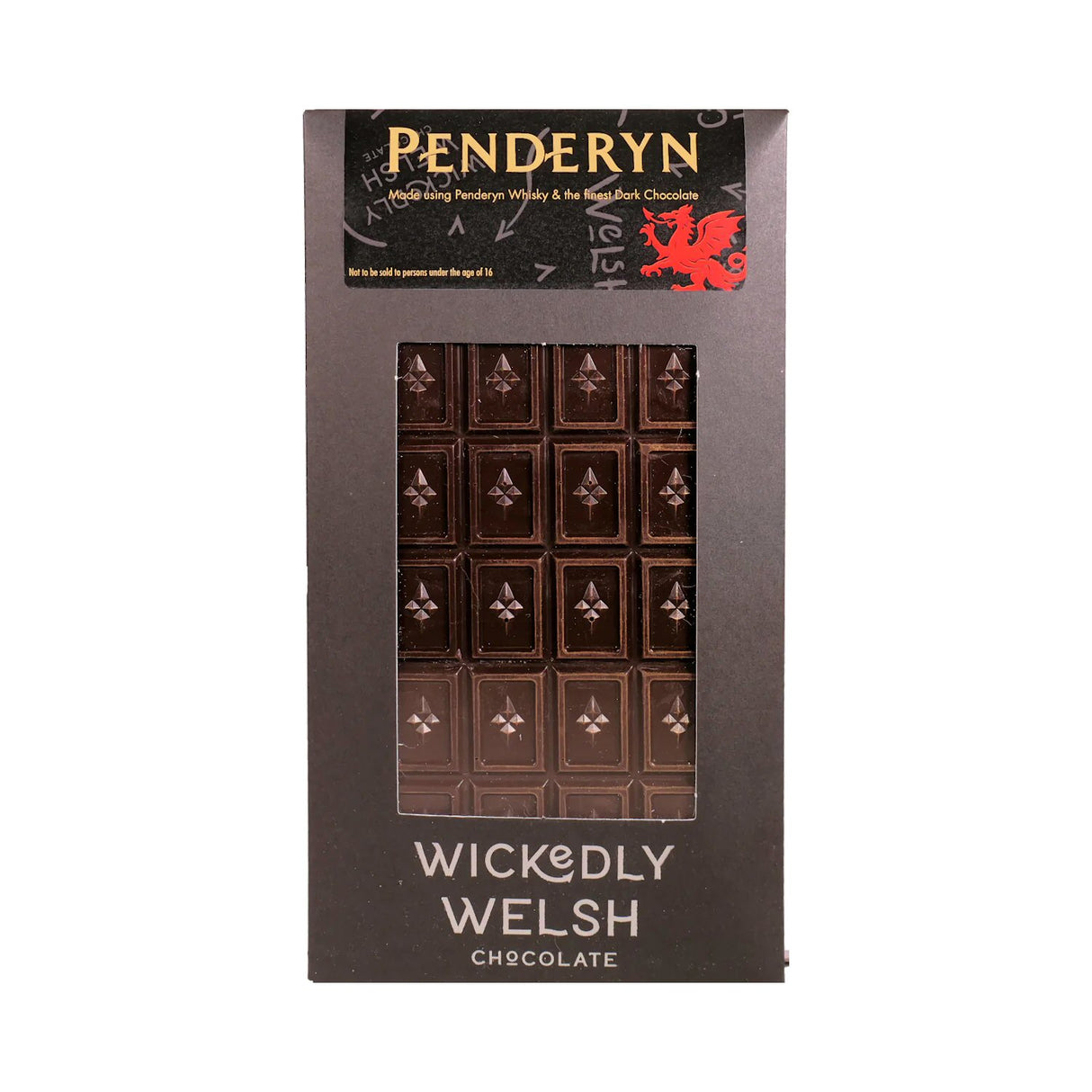 Wickedly Welsh 90 Penderyn Whisky Dark Chocolate Bar