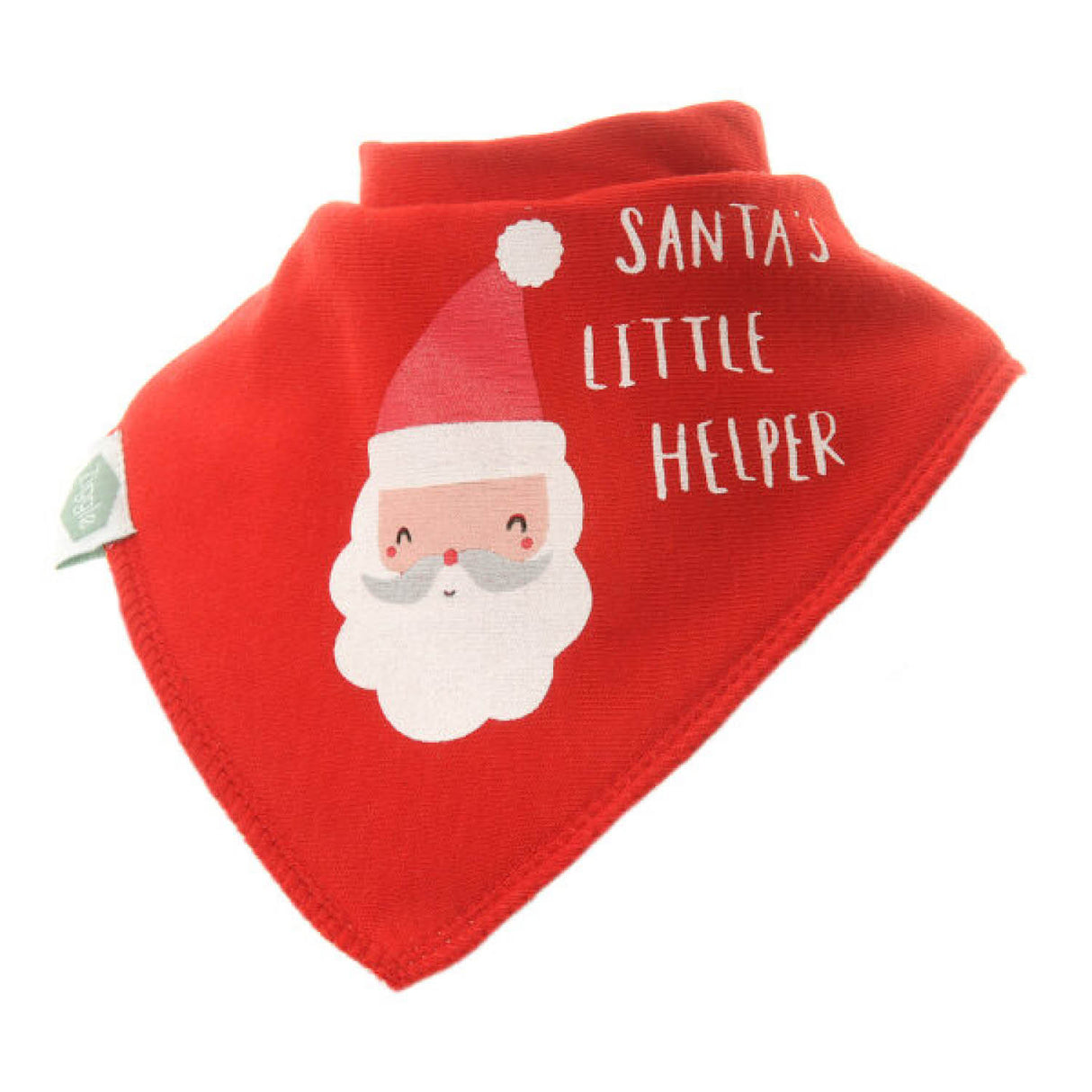 Ziggle Baby Santa's Little Helper Christmas Bib