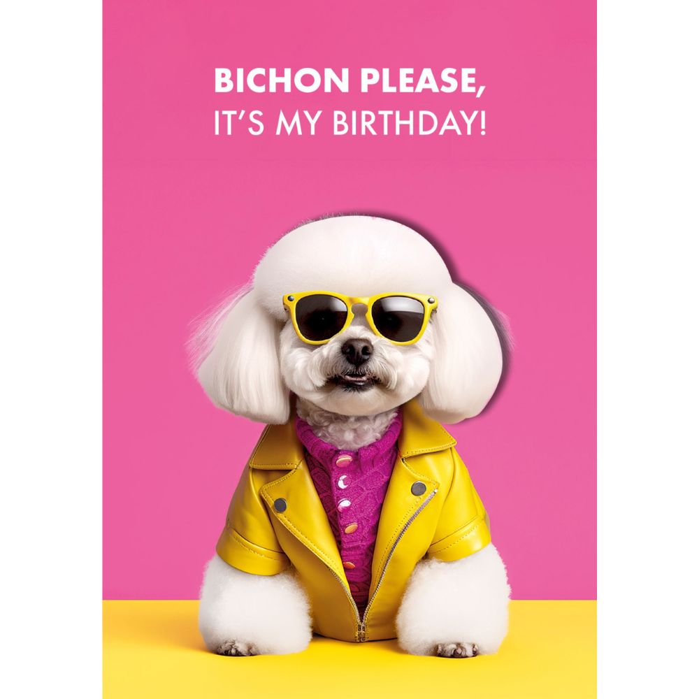 Woodmansterne Bichon Please Birthday Card