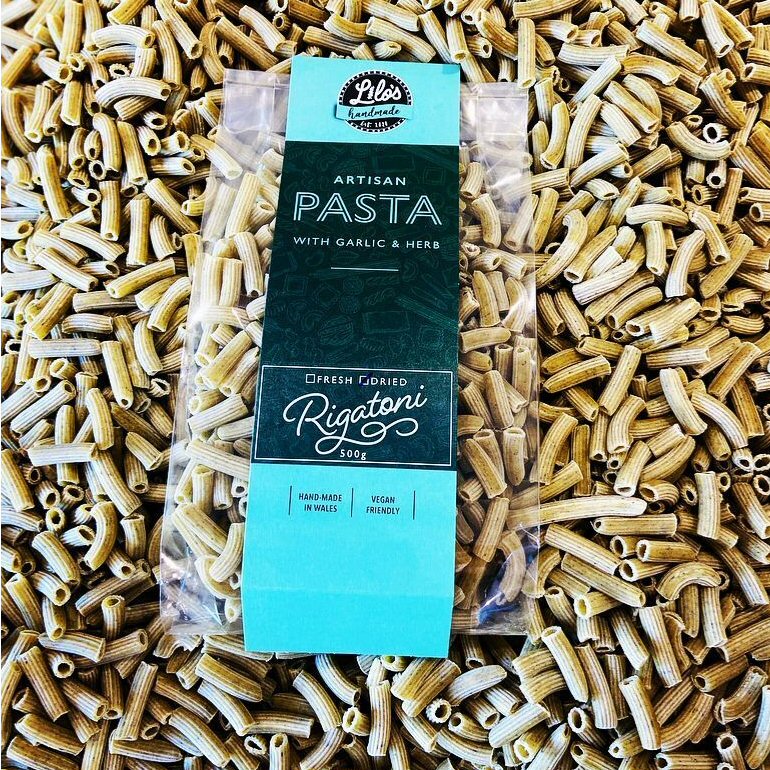 Lilo's 500g Handmade Garlic & Herb Pasta (Pasta Shape Can Vary)