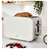 Swan White 2 Slice Nordic Style Toaster