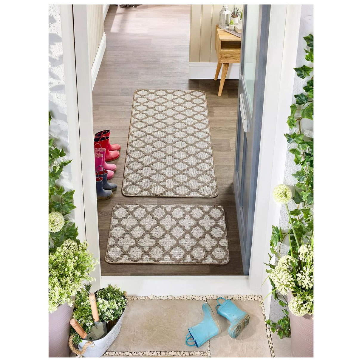 My Stain Resistant 75cm Moroccan Tile Stone Doormat