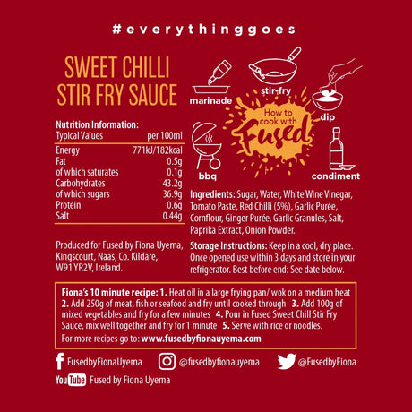 Fused by Fiona 100g Sweet Chilli Stir Fry Sauce