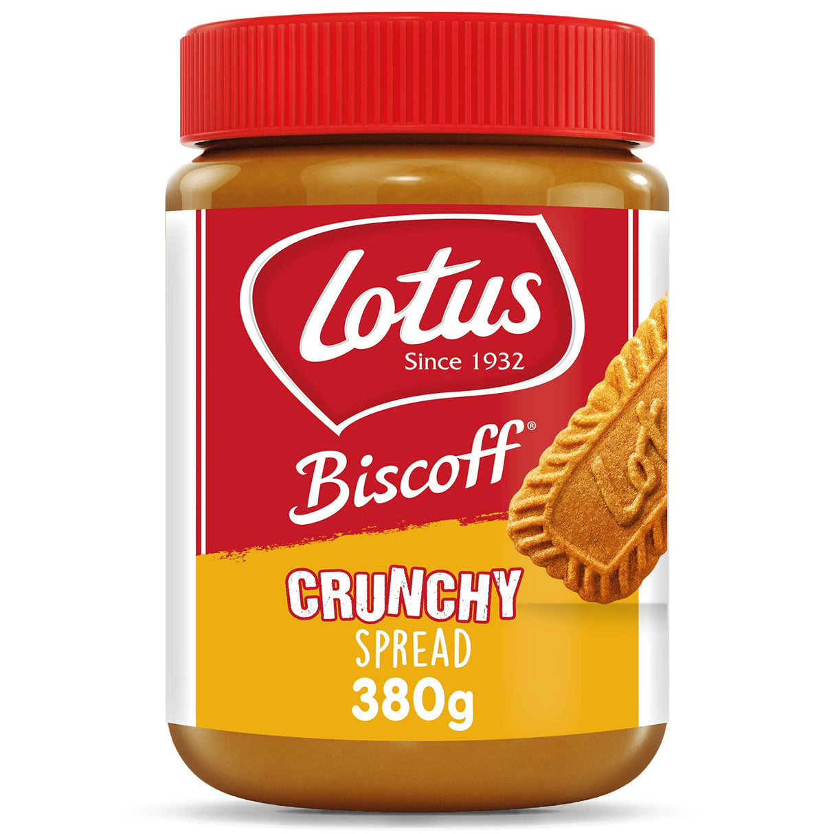 Lotus 380g Crunchy Caramelised Biscoff Biscuit Spread
