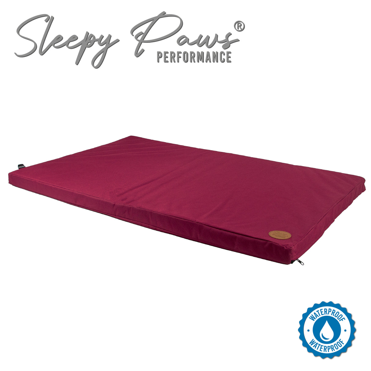 Ancol Sleepy Paws 107cm Burgundy Waterproof Pad