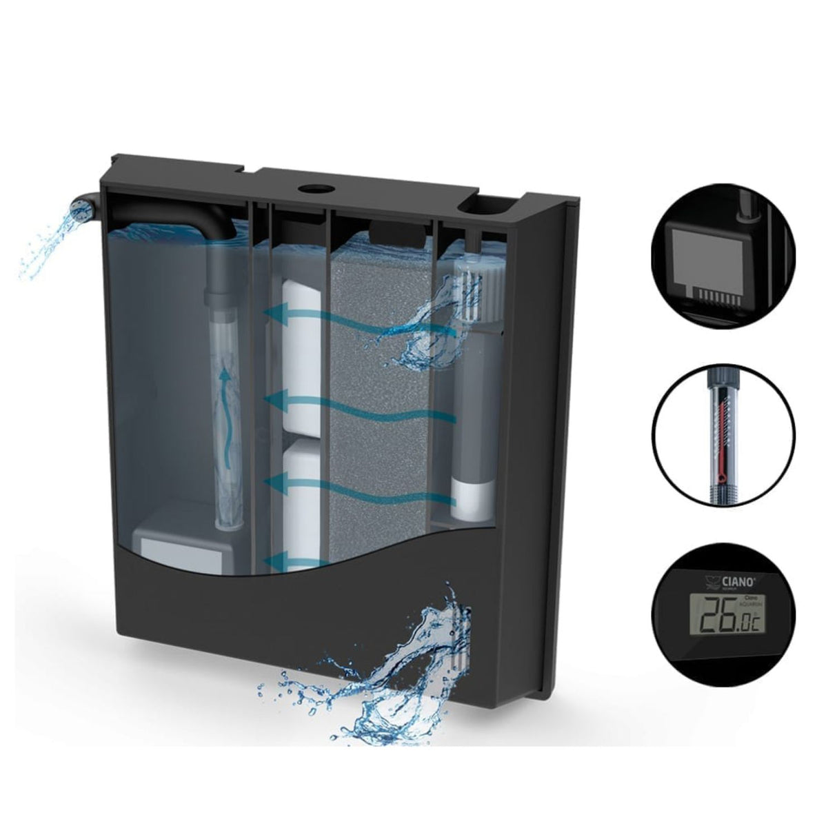 Ciano White Aqua 60 LED Aquarium