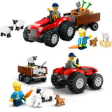 LEGO City Red Farm Tractor with Trailer & Sheep