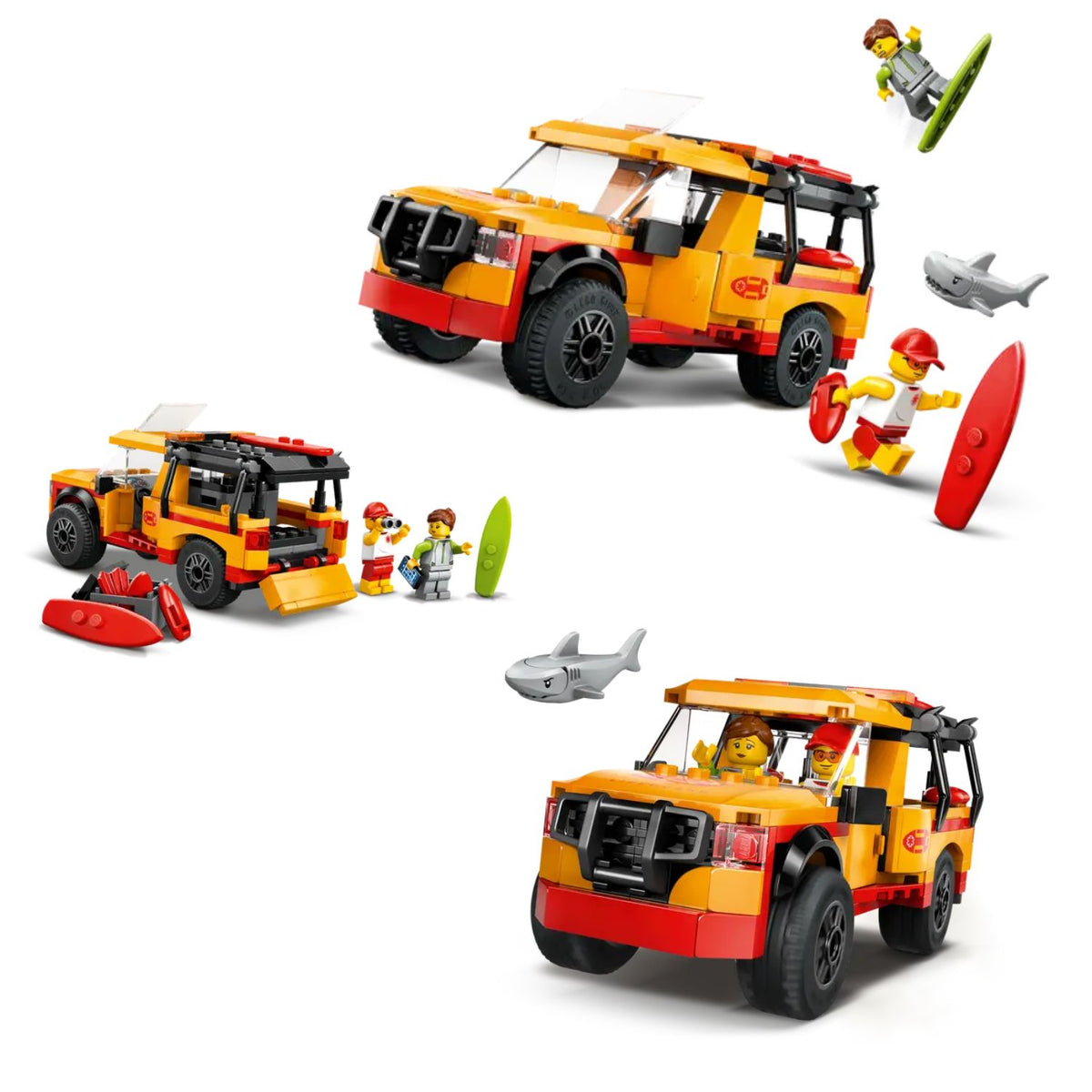 Lego Rescue Trailer LEGO City Lifeguard Beach Rescue Truck – Old Railway Line Garden Centre