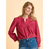 Brakeburn Lindsay Cord Blouse - Pink
