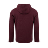 Weird Fish Lockie Full Zip Bonded Fleece Hoodie - Dark Wine