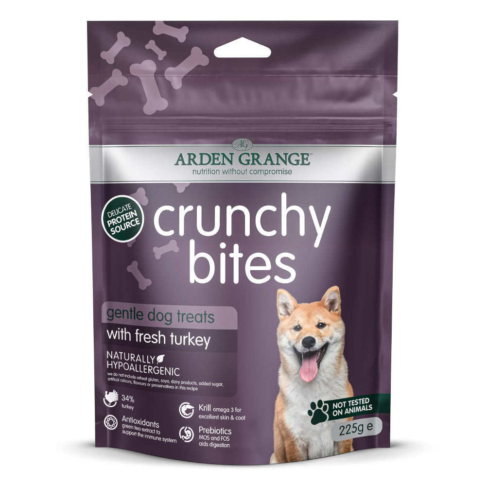 Arden Grange 225g Crunchy Turkey Dog Bites