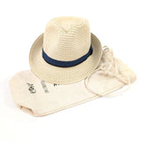 Black Ginger One Size Natural Blue Band Children's Trilby Hat