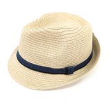 Black Ginger One Size Natural Blue Band Children's Trilby Hat