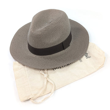 Black Ginger 57cm Mocha Panama Folding Hat