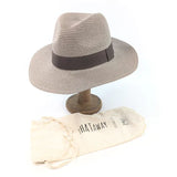 Black Ginger 57cm Mocha Panama Folding Hat