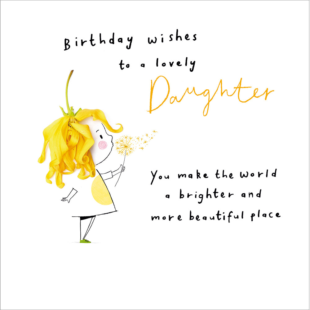 Woodmansterne Lovely Daughter Birthday Wish Card