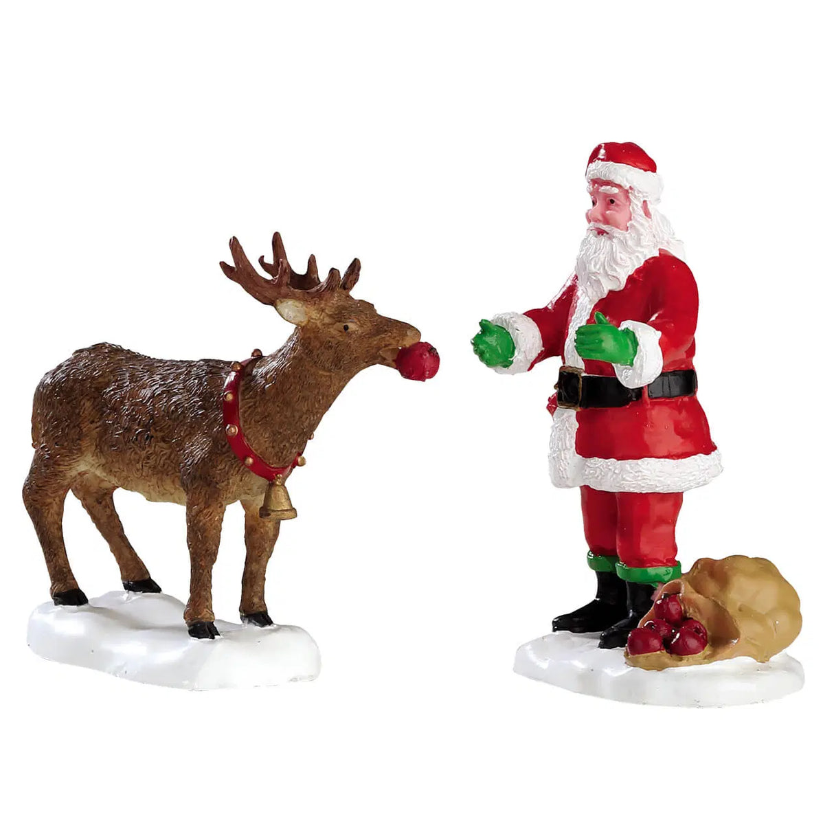 Lemax Santa's Wonderland 7.3cm Reindeer Treats Christmas Village Scene - 62226